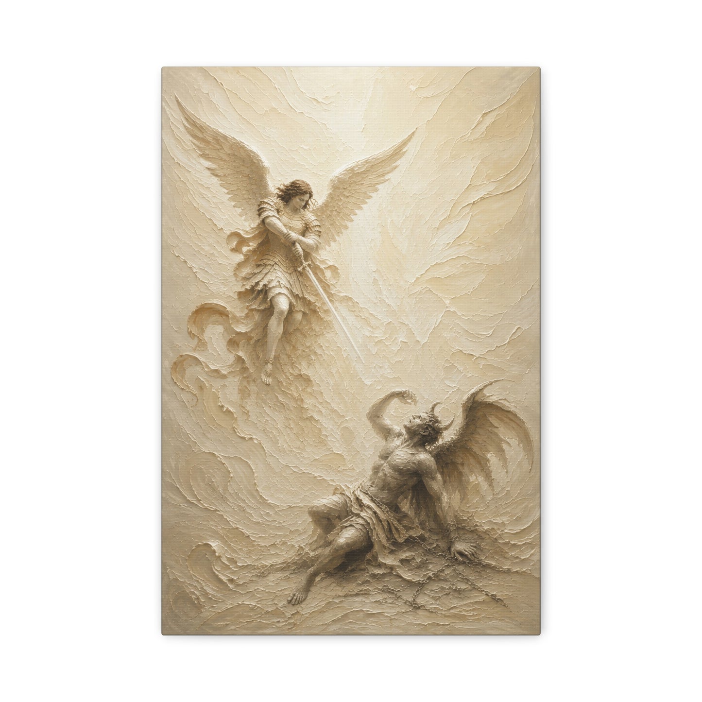 Michael Victorious III | Ivory Relief - Canvas