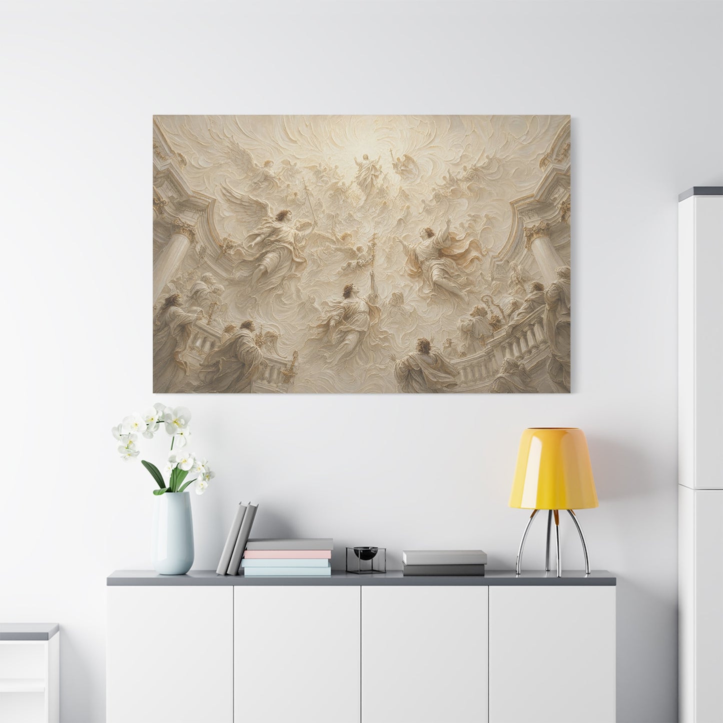 Heaven Opened | Ivory Relief - Canvas