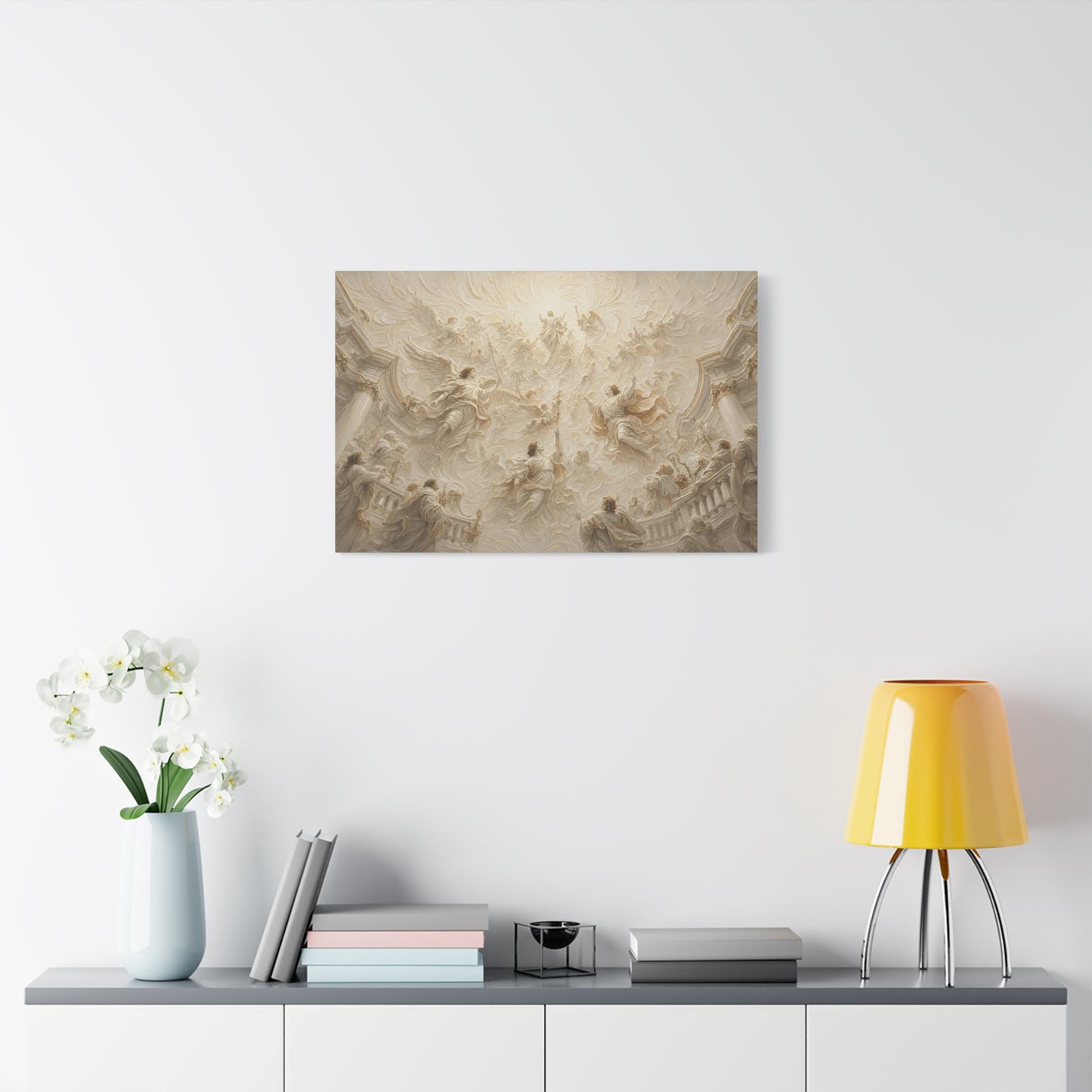 Heaven Opened | Ivory Relief - Canvas