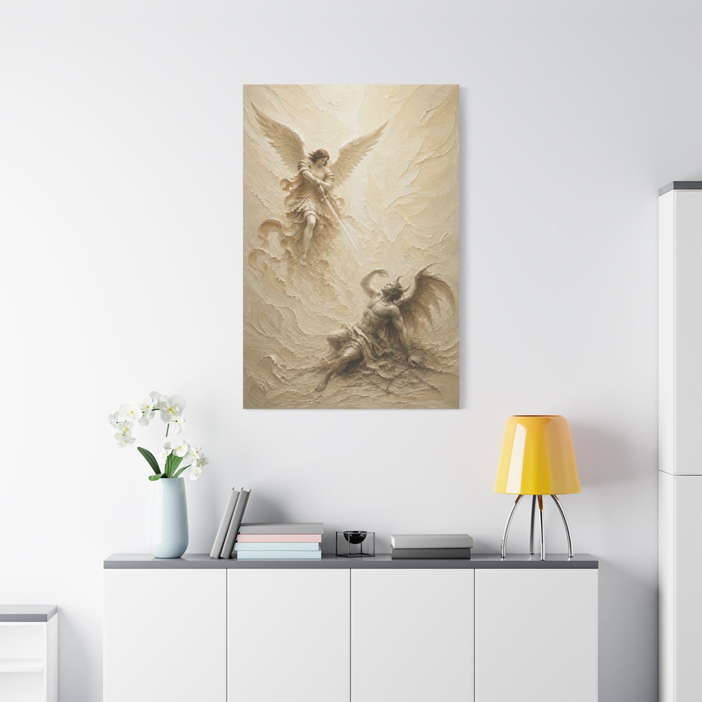 Michael Victorious III | Ivory Relief - Canvas