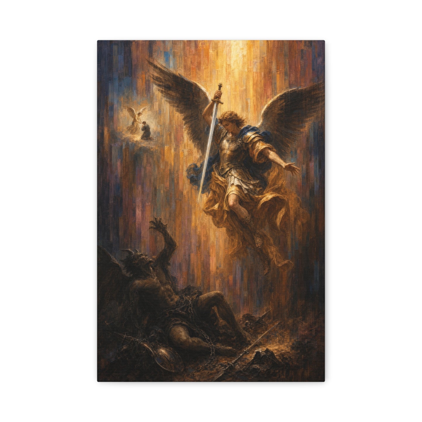 Michael Victorious | Sacred Tile - Canvas