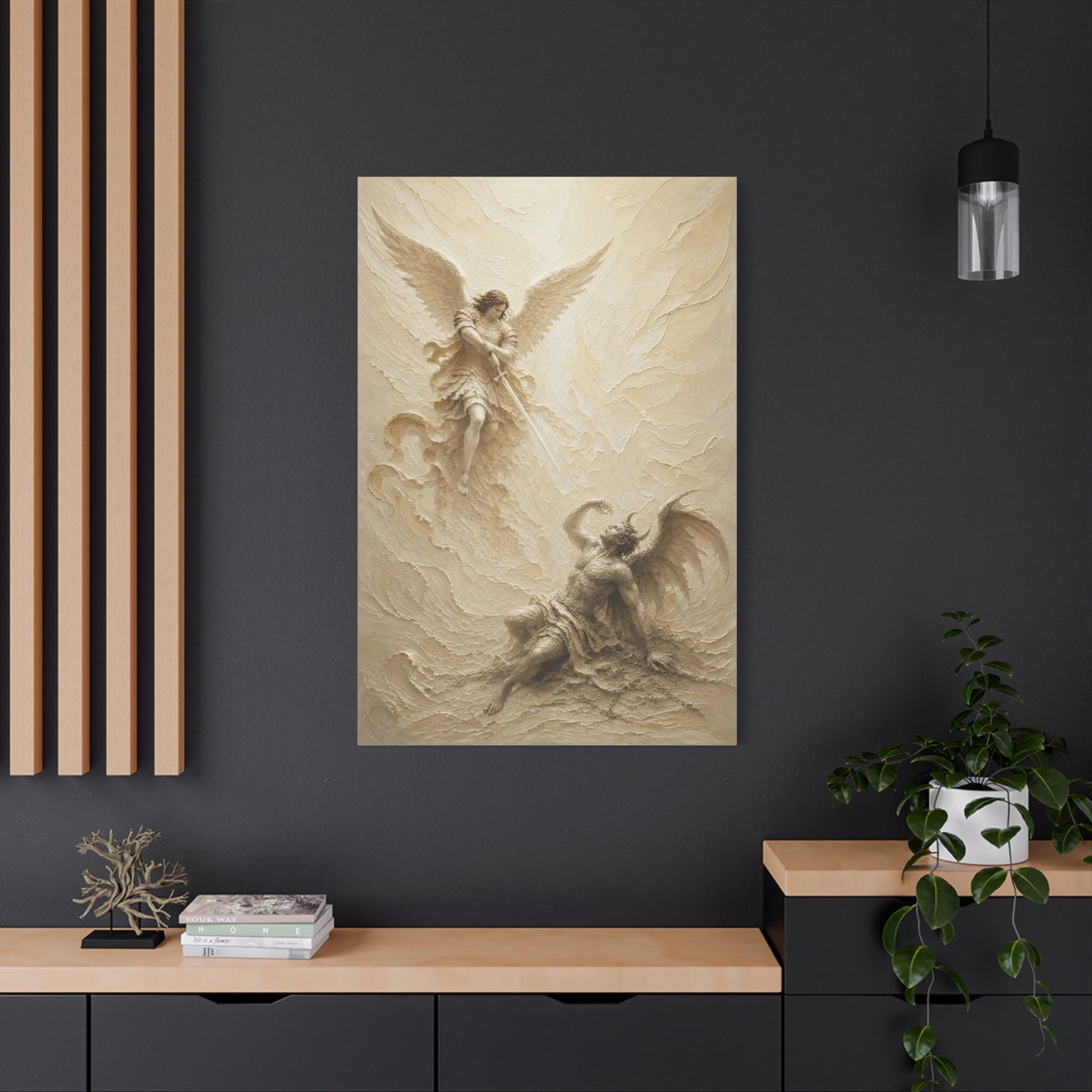 Michael Victorious III | Ivory Relief - Canvas