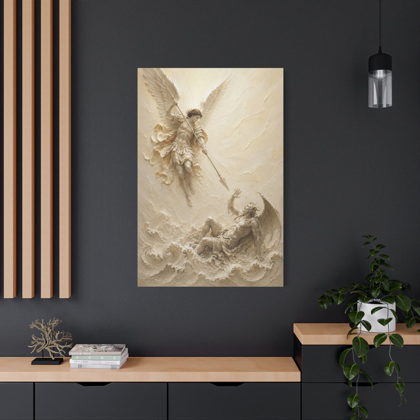 Michael Victorious II | Ivory Relief - Canvas