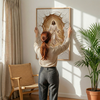 He Has Risen I - Framed Canvas