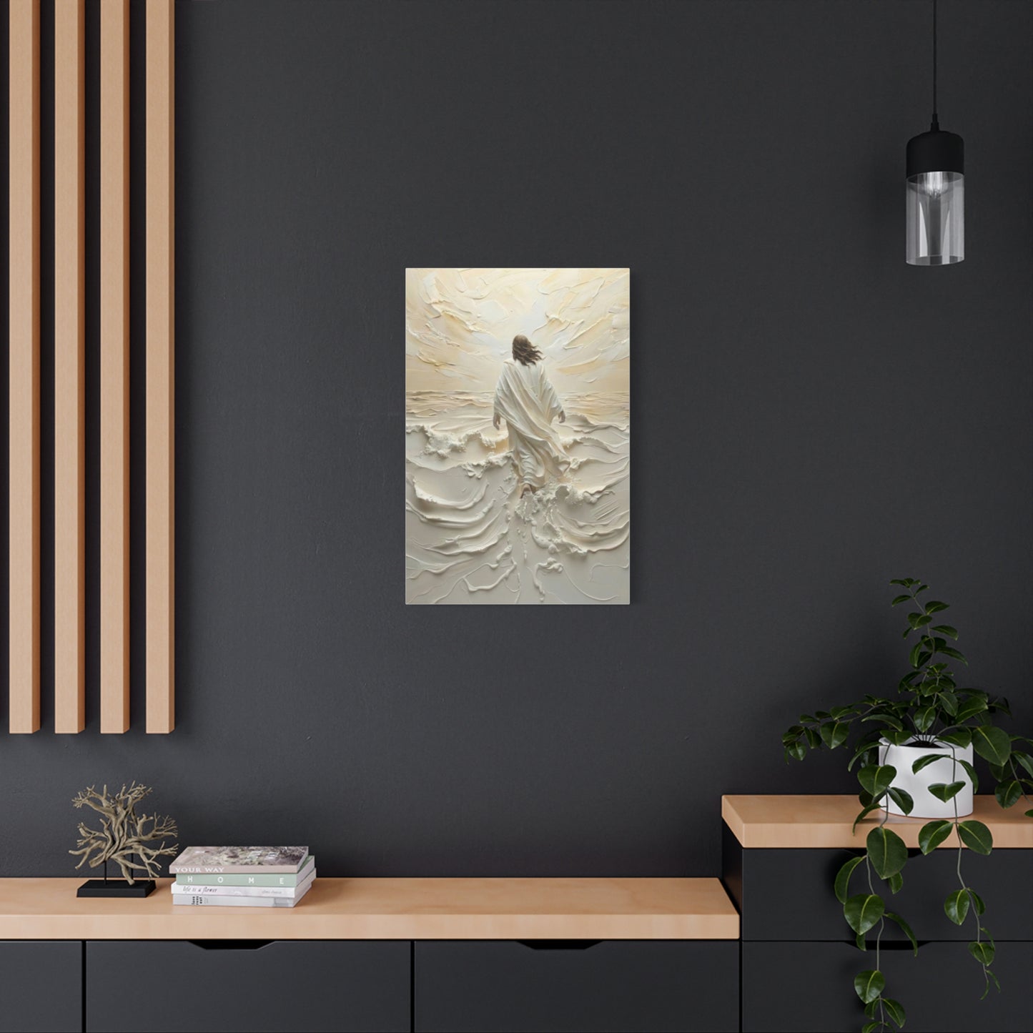 Jesus On Water V - Canvas