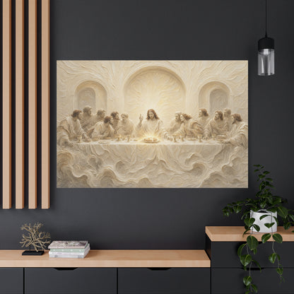The Lord's Supper | Ivory Relief - Canvas