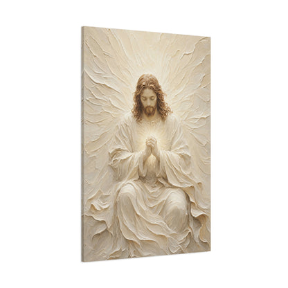 Christ In Prayer | Ivory Relief - Canvas