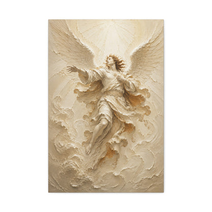 The Storm Herald | Ivory Relief - Canvas