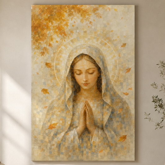 Madonna of Quiet Grace | Autumn Drift - Canvas