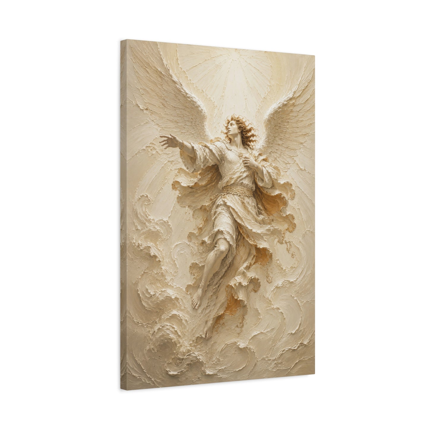 The Storm Herald | Ivory Relief - Canvas