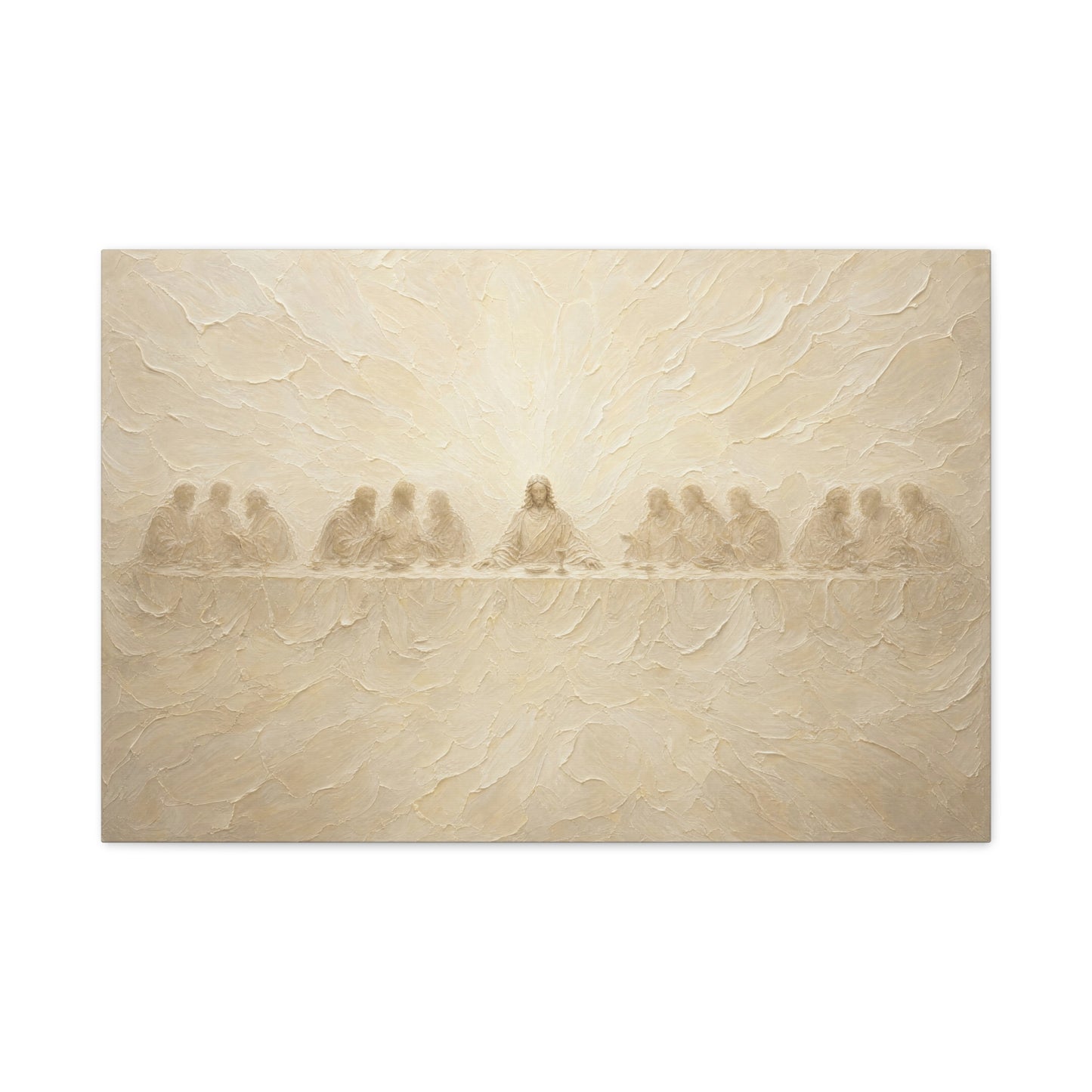 The Veiled Supper | Ivory Relief - Canvas