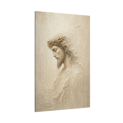 The Quiet Presence | Ivory Relief - Canvas