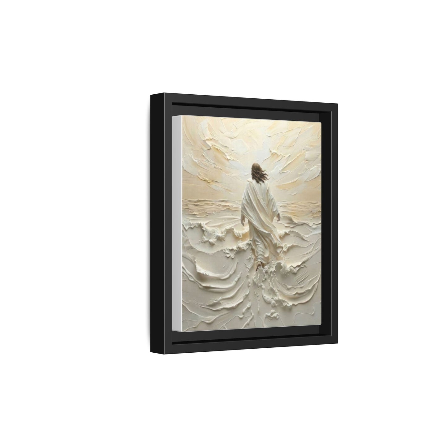 Jesus Walking On Water V - Framed Canvas