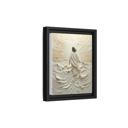 Jesus Walking On Water V - Framed Canvas