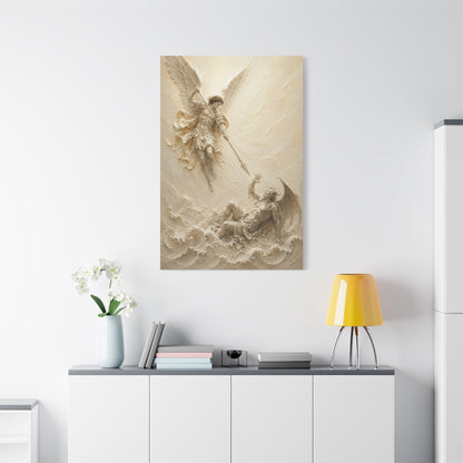 Michael Victorious II | Ivory Relief - Canvas