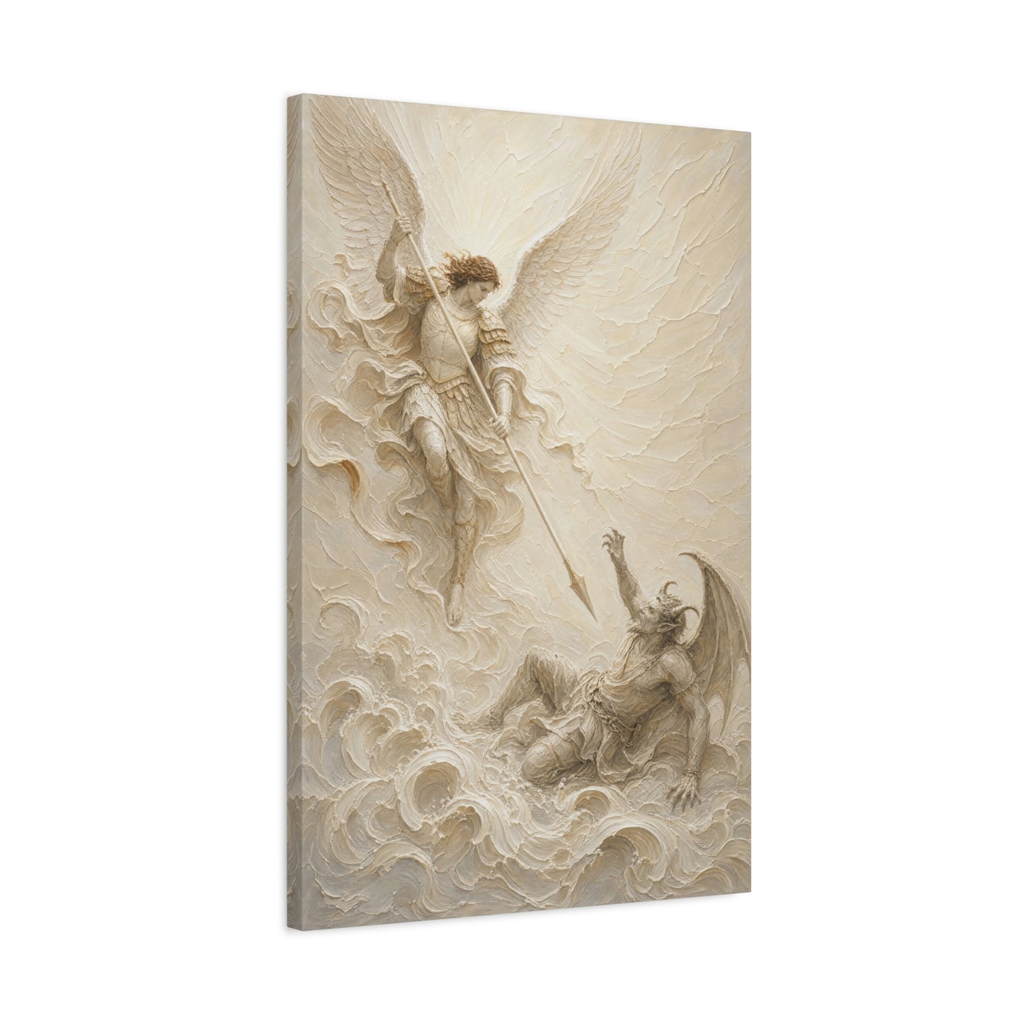 Michael Victorious II | Ivory Relief - Canvas