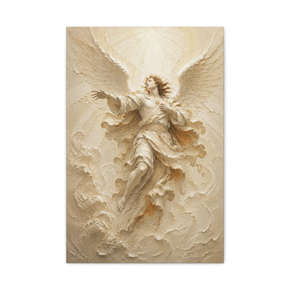 The Storm Herald | Ivory Relief - Canvas