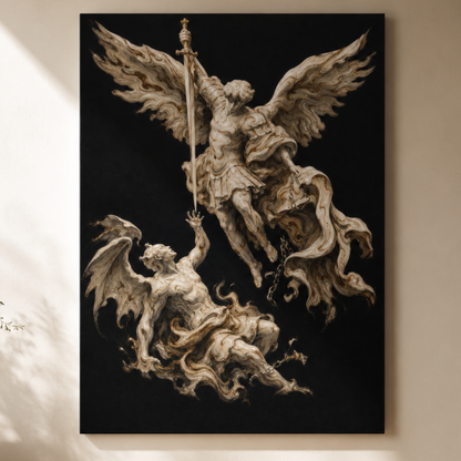 Michael Victorious | Cream Marble - Canvas