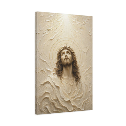 Eyes to Heaven | Ivory Relief - Canvas