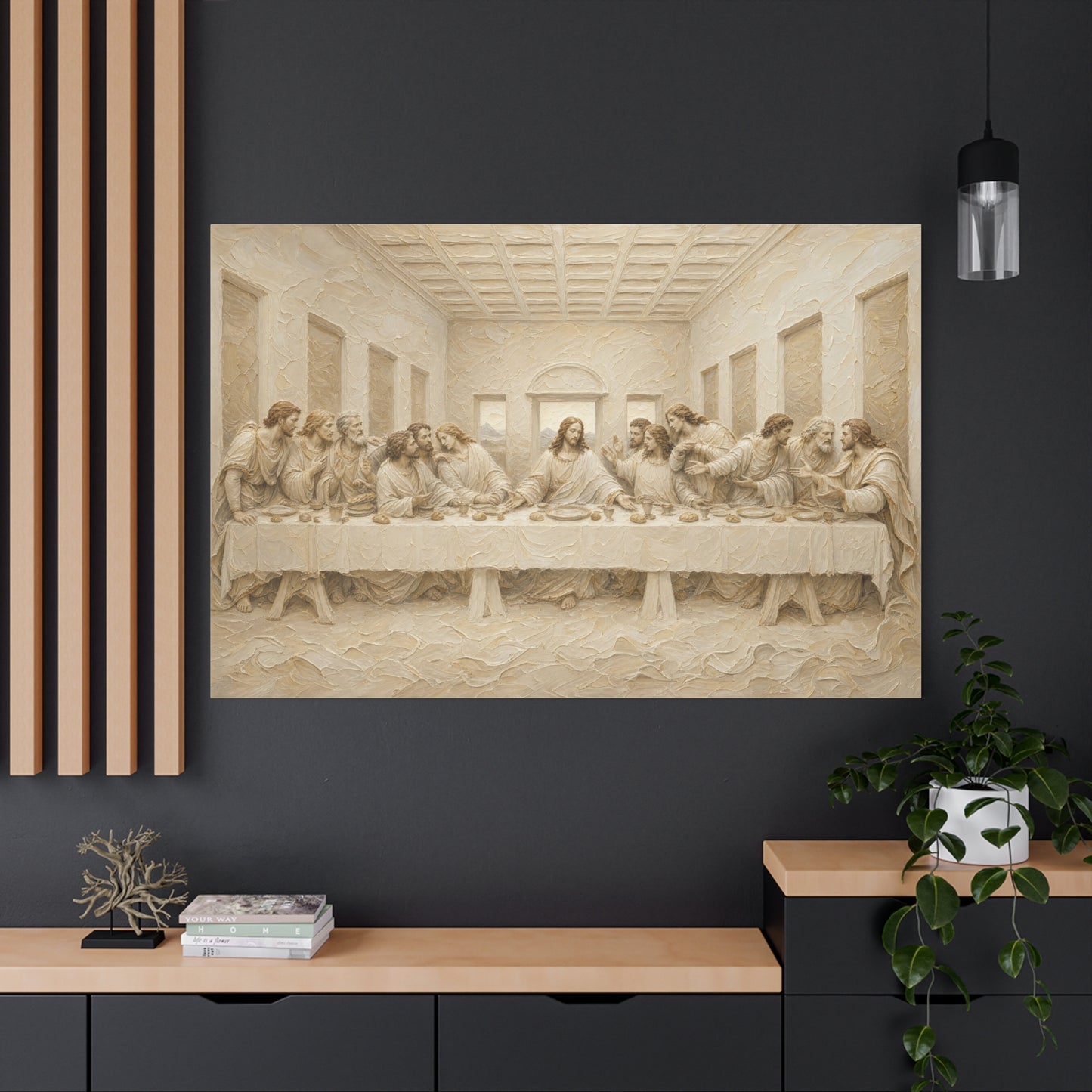 The Last Supper | Ivory Relief - Canvas