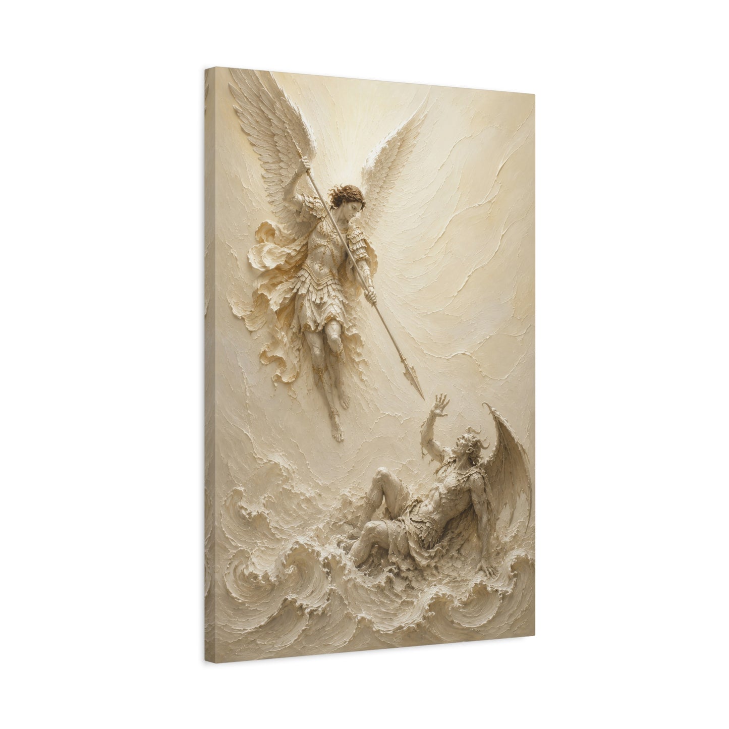 Michael Victorious II | Ivory Relief - Canvas