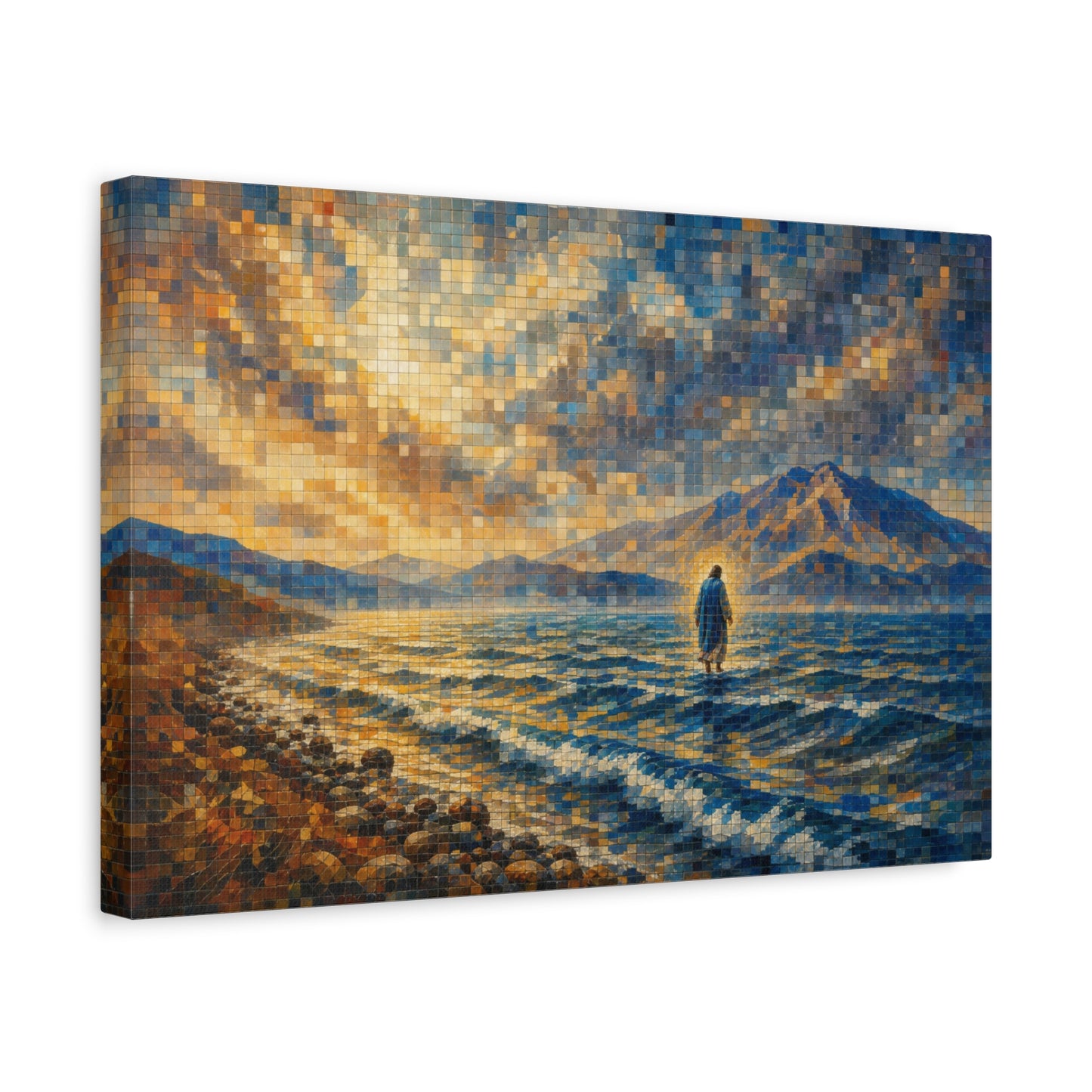 Don't Be Afraid | Stained Glass - Canvas