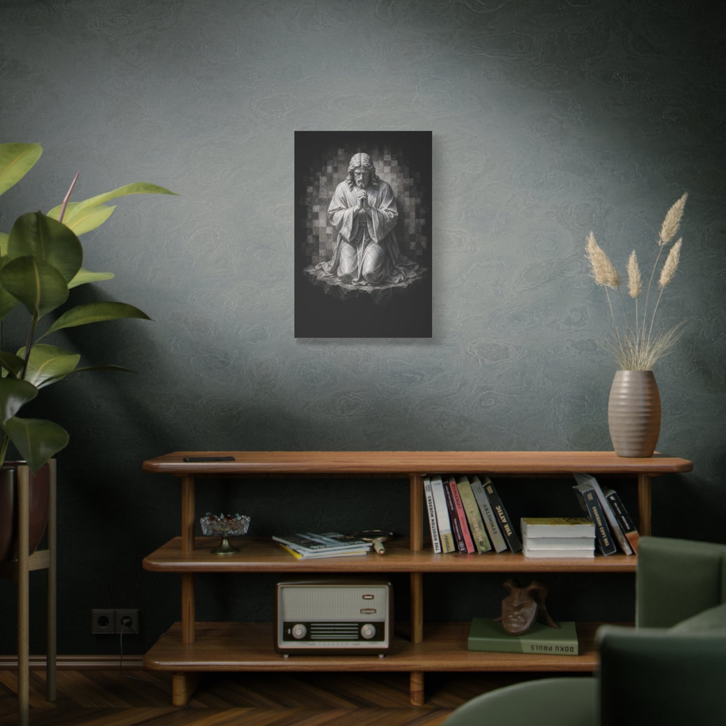 Christ at Vigil | Stone Vigil - Canvas
