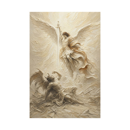 Michael Victorious | Cream Impasto - Canvas