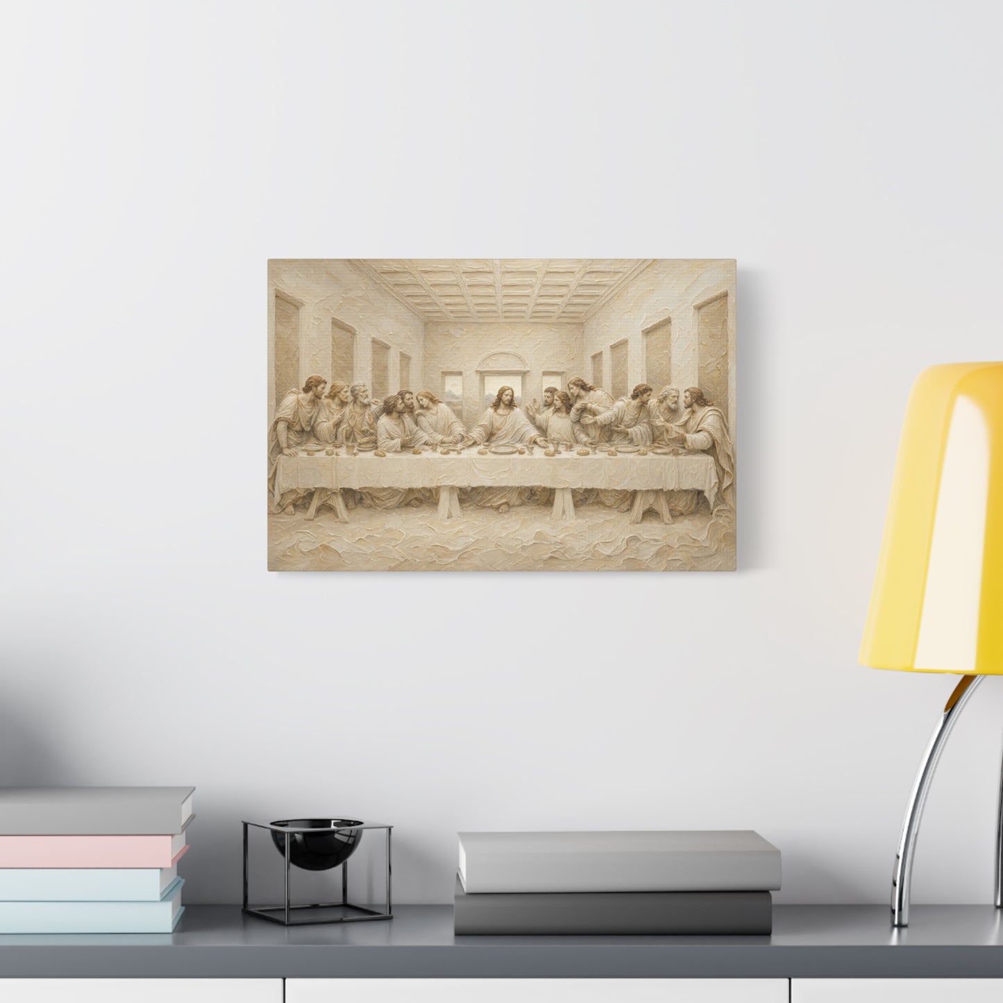 The Last Supper | Ivory Relief - Canvas