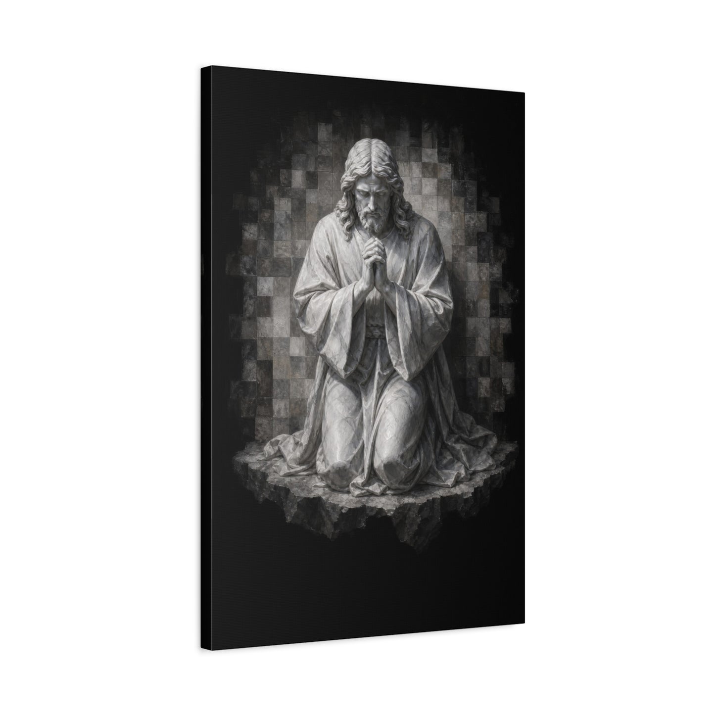 Christ at Vigil | Stone Vigil - Canvas
