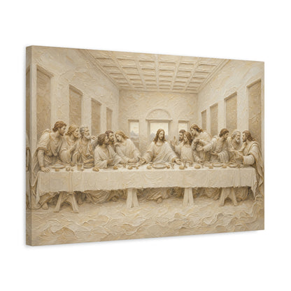 The Last Supper | Ivory Relief - Canvas
