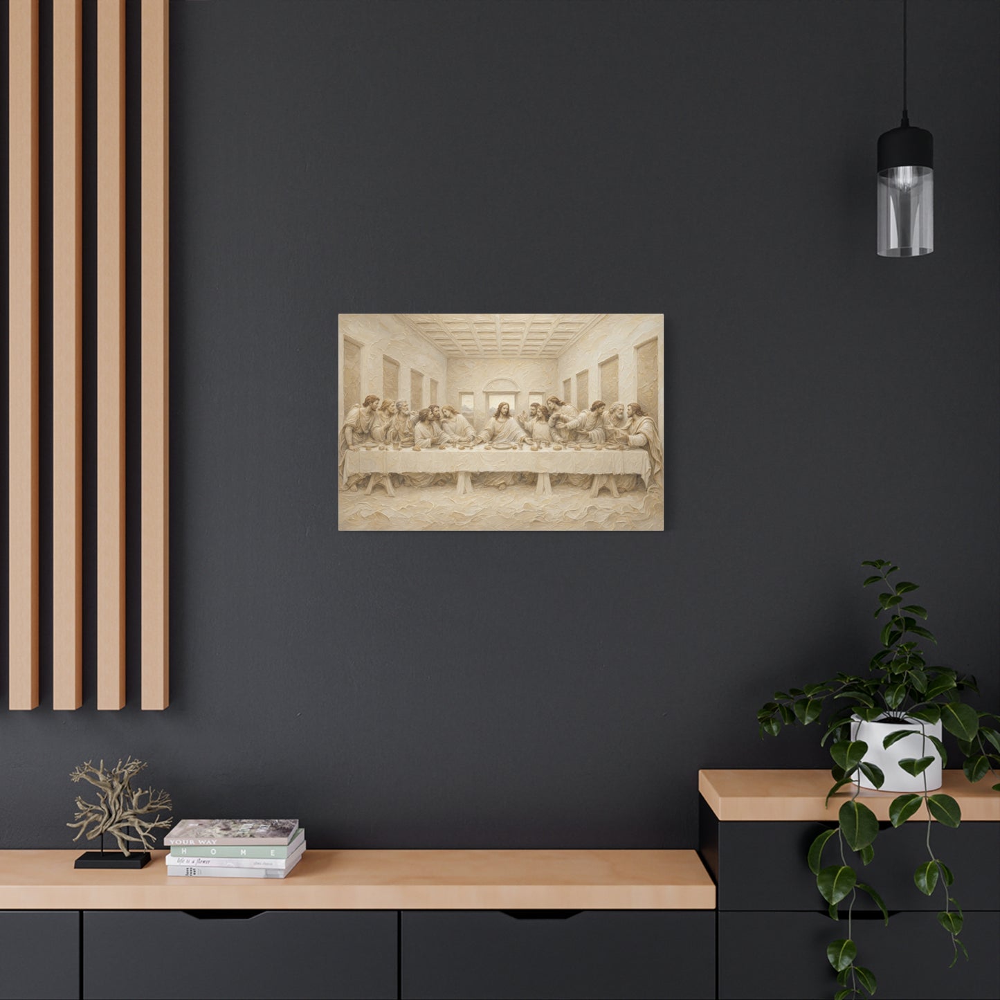 The Last Supper | Ivory Relief - Canvas