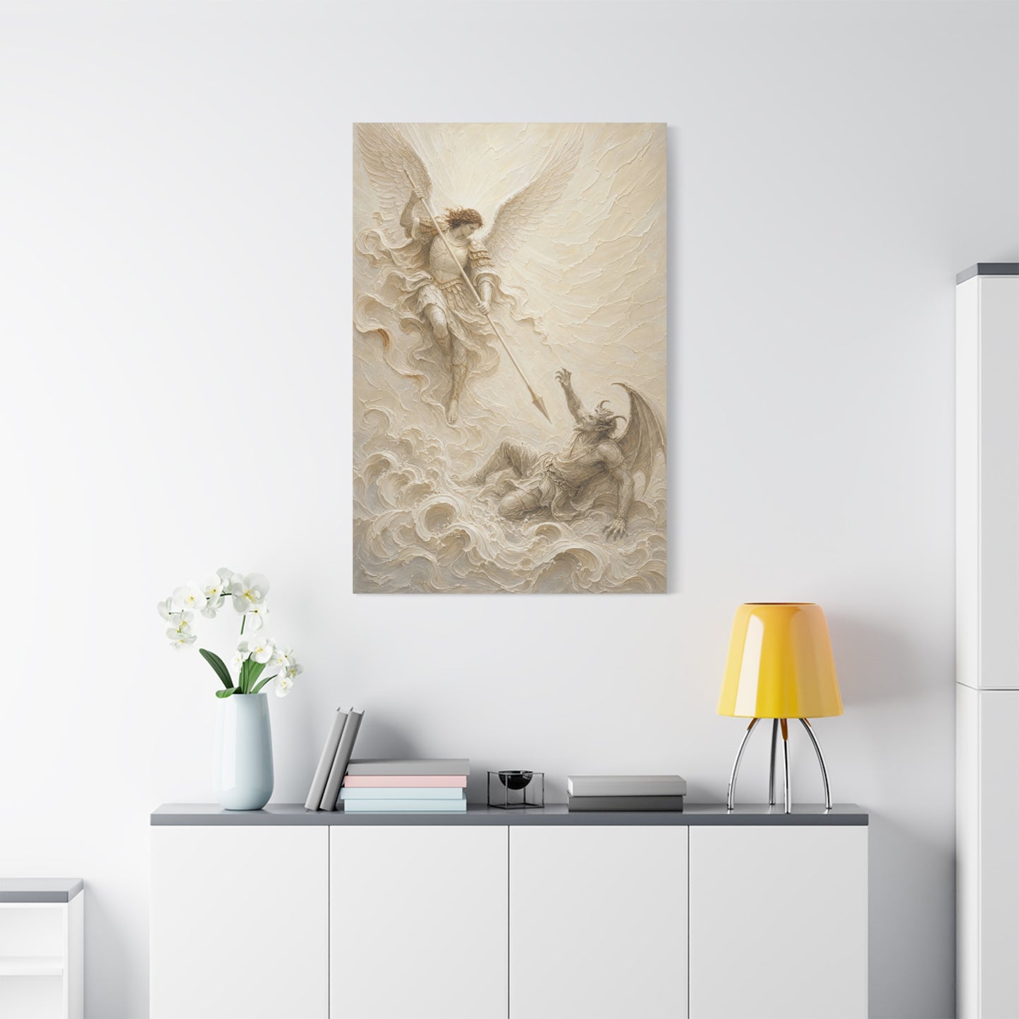 Michael Victorious II | Ivory Relief - Canvas