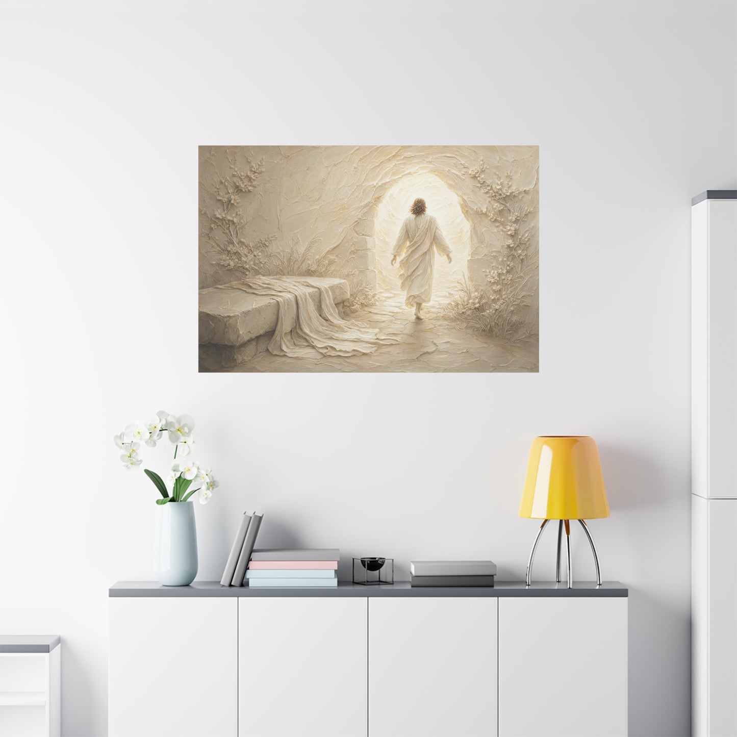 Alive Again | Ivory Relief - Canvas
