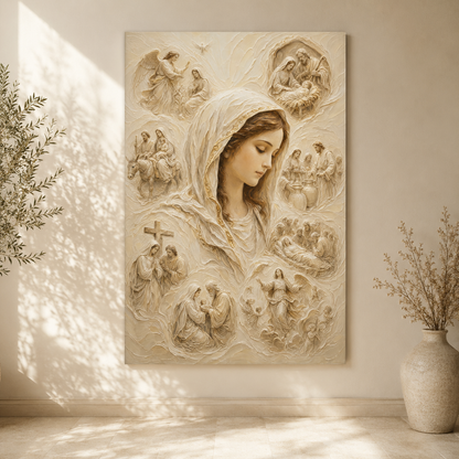 The Veiled Mary II | Ivory Relief