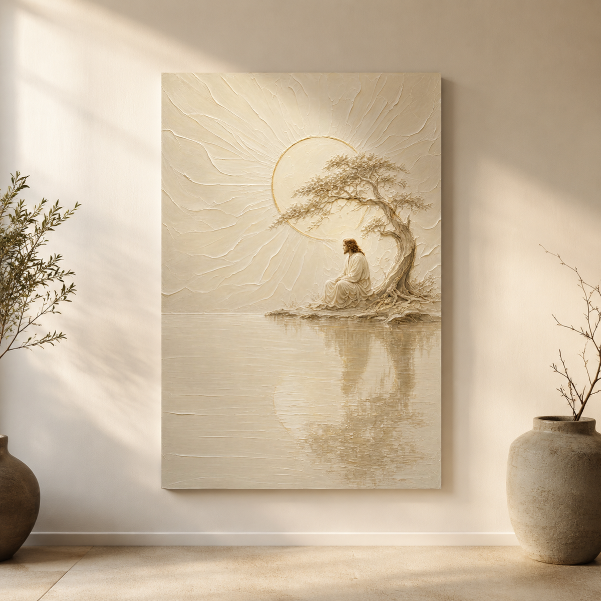 Jesus Under The Quiet Sun | Ivory Relief