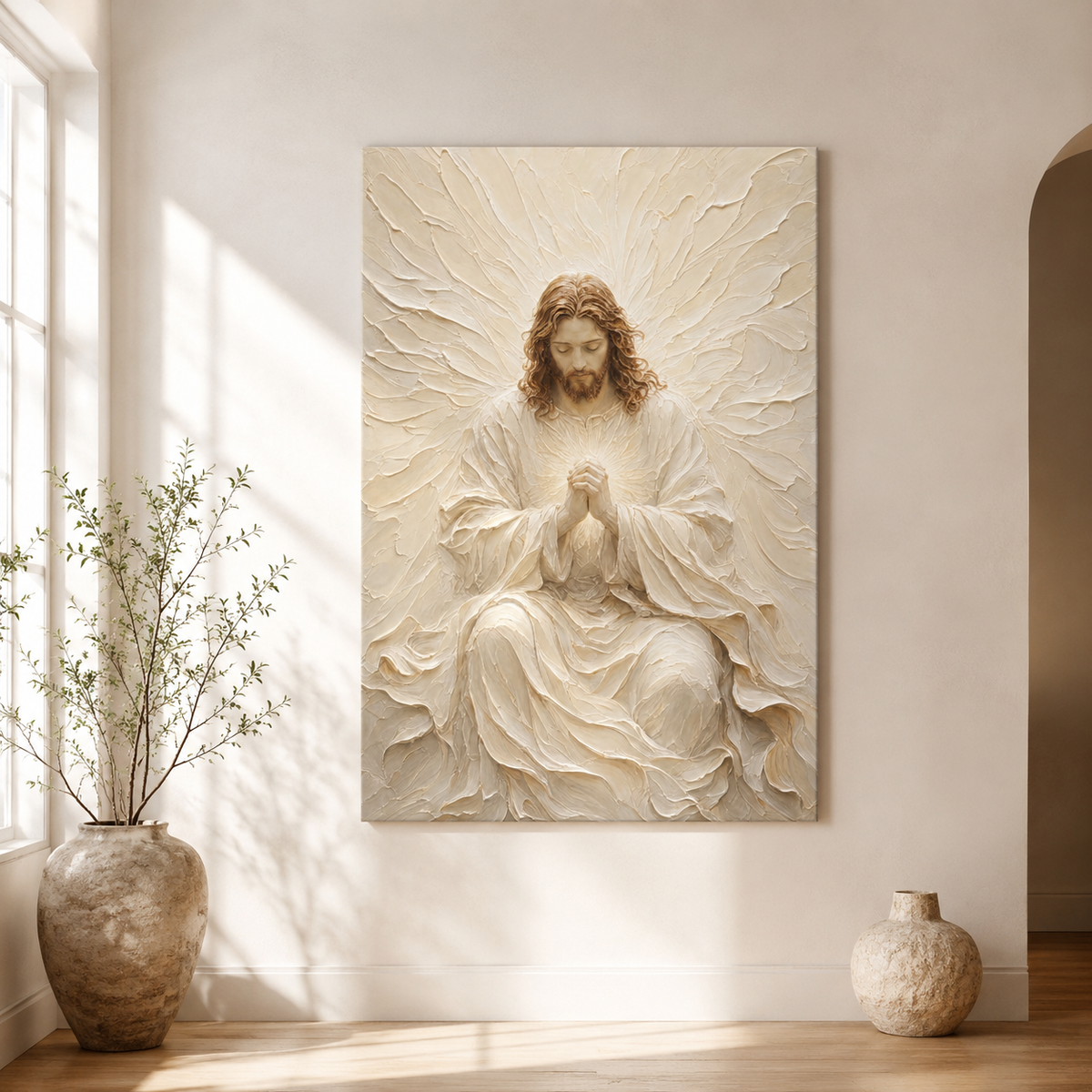 Christ In Prayer | Ivory Relief