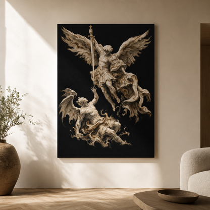 Michael Victorious | Cream Marble - Canvas