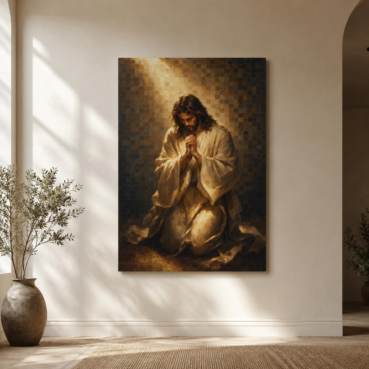 Christ at Vigil | Storm Light - Canvas