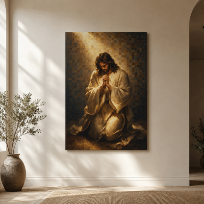 Christ at Vigil | Storm Light - Canvas