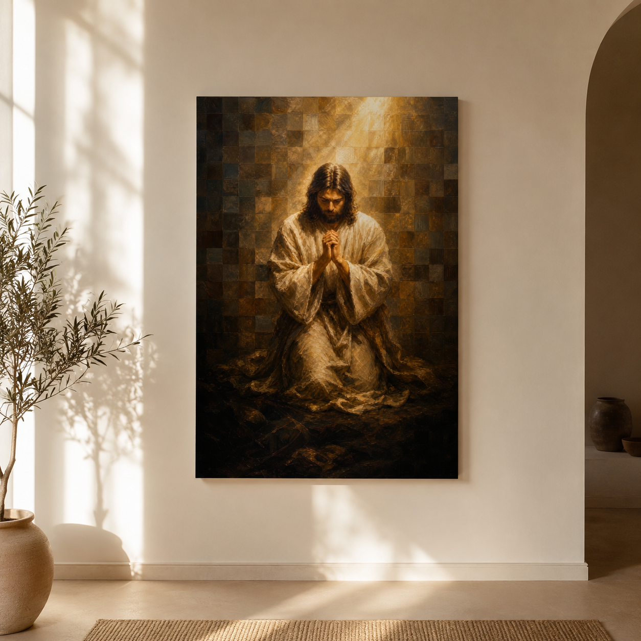 Christ at Vigil | Renaissance Shadow - Canvas