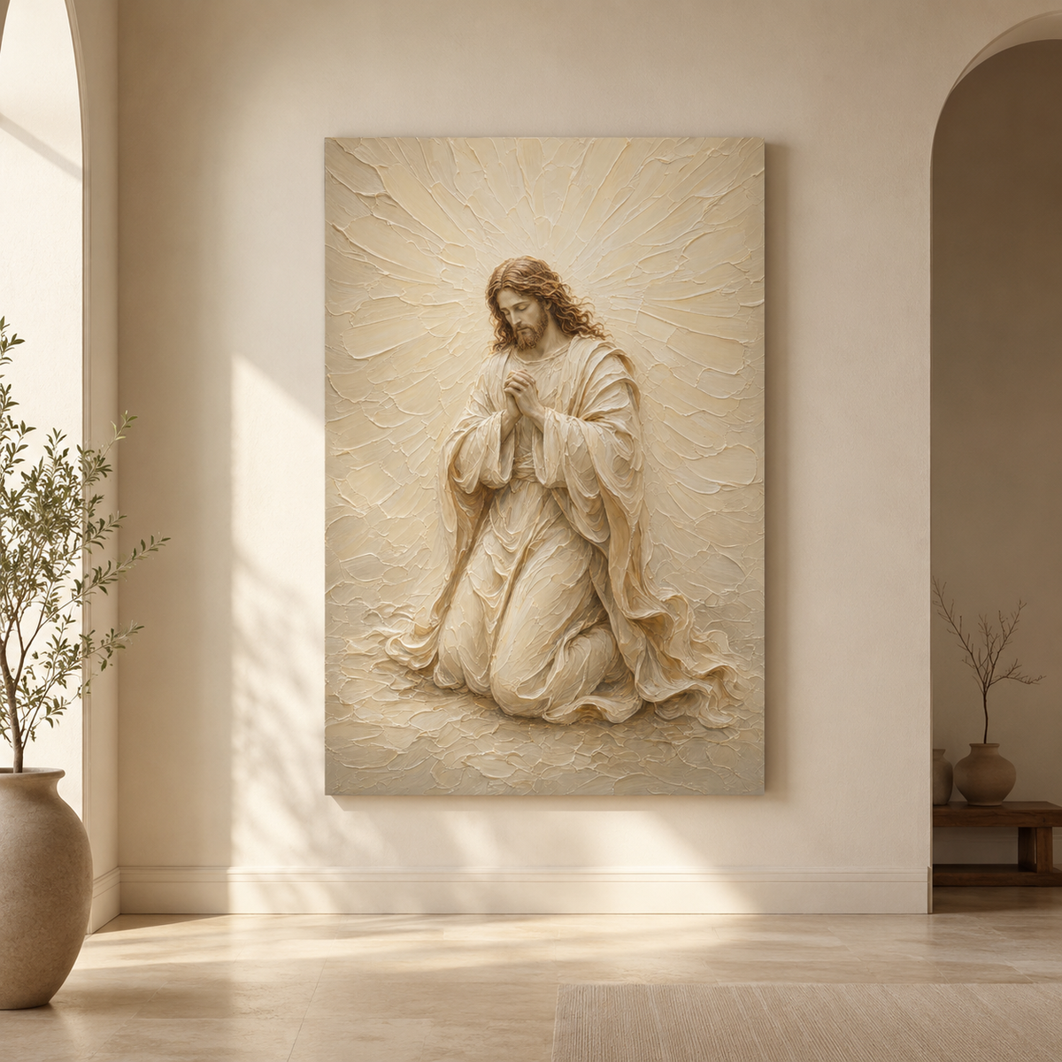 Christ At Vigil | Ivory Relief