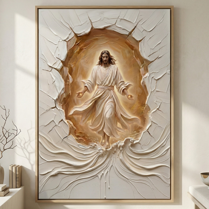 He Has Risen I - Framed Canvas