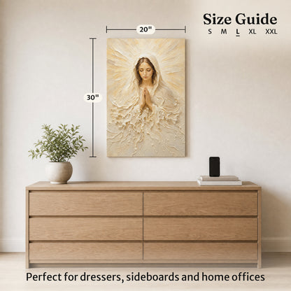 Madonna of Quiet Grace | Cream Impasto
