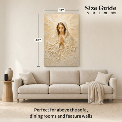 Madonna of Quiet Grace | Cream Impasto