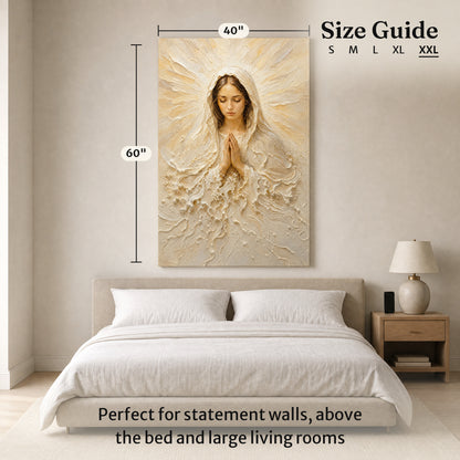 Madonna of Quiet Grace | Cream Impasto