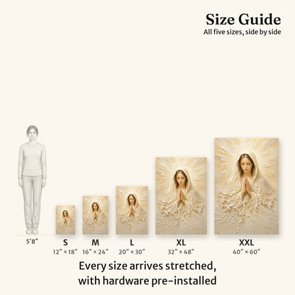 Madonna of Quiet Grace | Cream Impasto