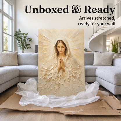 Madonna of Quiet Grace | Cream Impasto