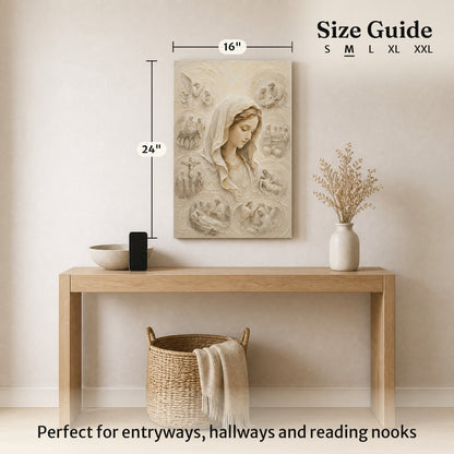 The Veiled Mary II | Ivory Relief