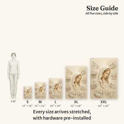 The Veiled Mary II | Ivory Relief